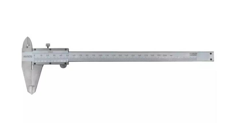 ASIMETO Штангенциркуль нониусный тип 1; 002 мм 0-150 мм со сборной рамкой 343-06-4