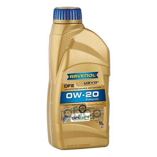 Ravenol Масло Моторное Dfe 0W20 1Л (Синтетика+Пао)