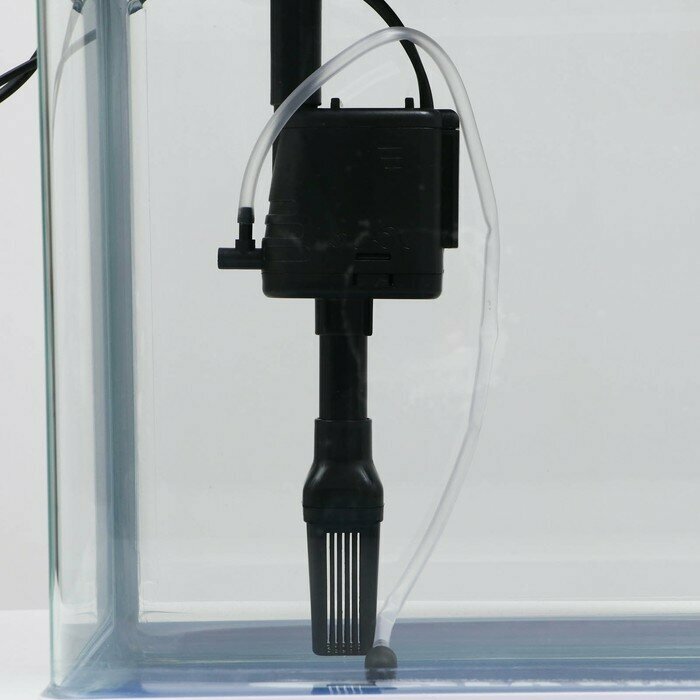 Аквариум SeaStar HX-318F в комплекте: LED-лампа 7 режимов, фильтр, 18 л, белый - фотография № 9