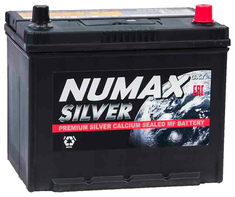 Аккумулятор автомобильный Numax Silver 95D26L 80 А/ч 680 А обр. пол. Азия авто (261х175х225) с бортиком