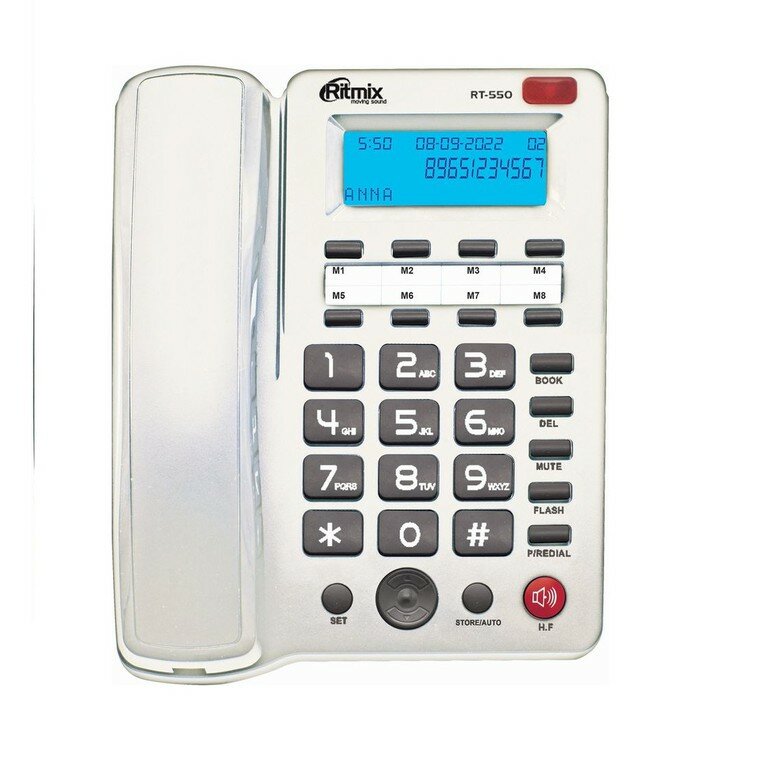 Телефон RITMIX RT-550 white