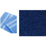 Полотенце махровое 70*140см «SILVER» цвет синий 10550 плотность 400гр/м2 с петелькой-подвесом - изображение