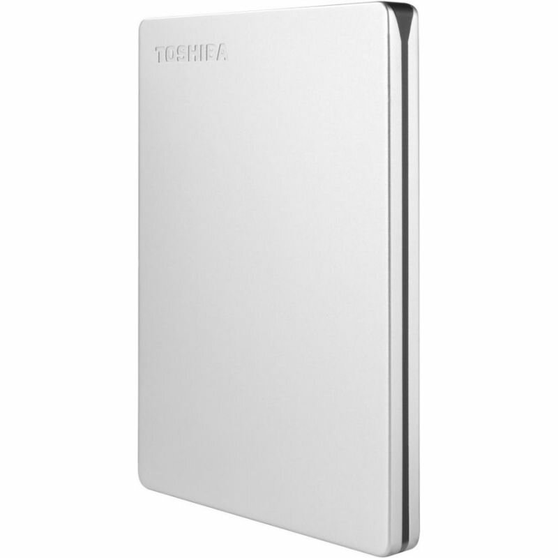 Внешний жесткий диск Toshiba Canvio Slim 1TB/2.5/USB 3.0 серебристый (HDTD310ES3DA)