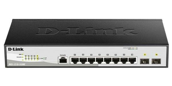 Коммутатор (switch) D-link DGS-1210-10/ME/B2A с 8 портами