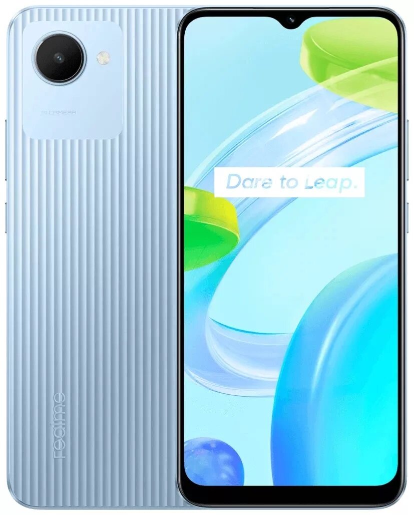 Смартфон realme C30 2/32 ГБ, голубой (RU)