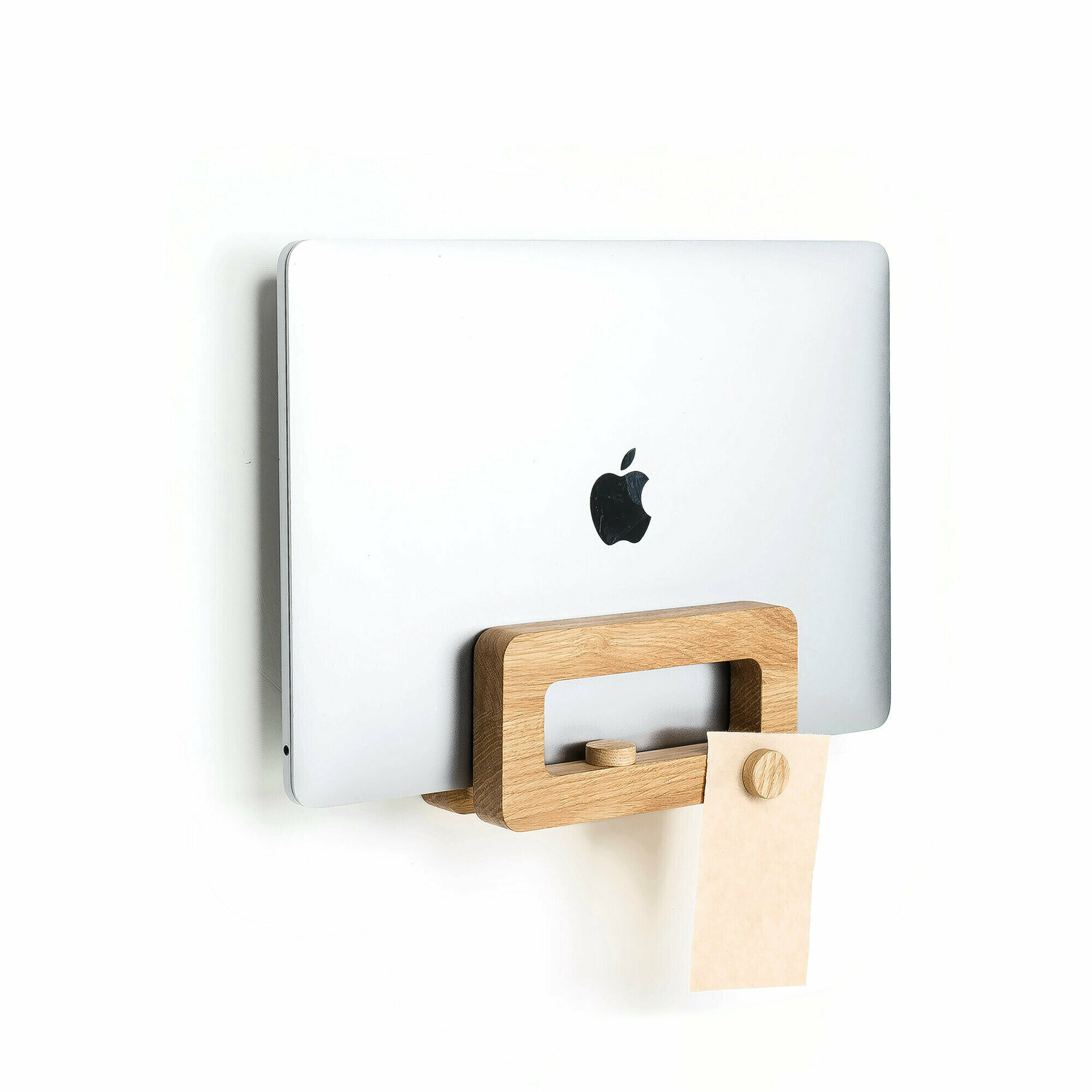 Подвесная система для ноутбука. 2 в 1 настенная / настольная подставка для MacBook. Подойдет для любого ноутбука толщиной до 20 мм.