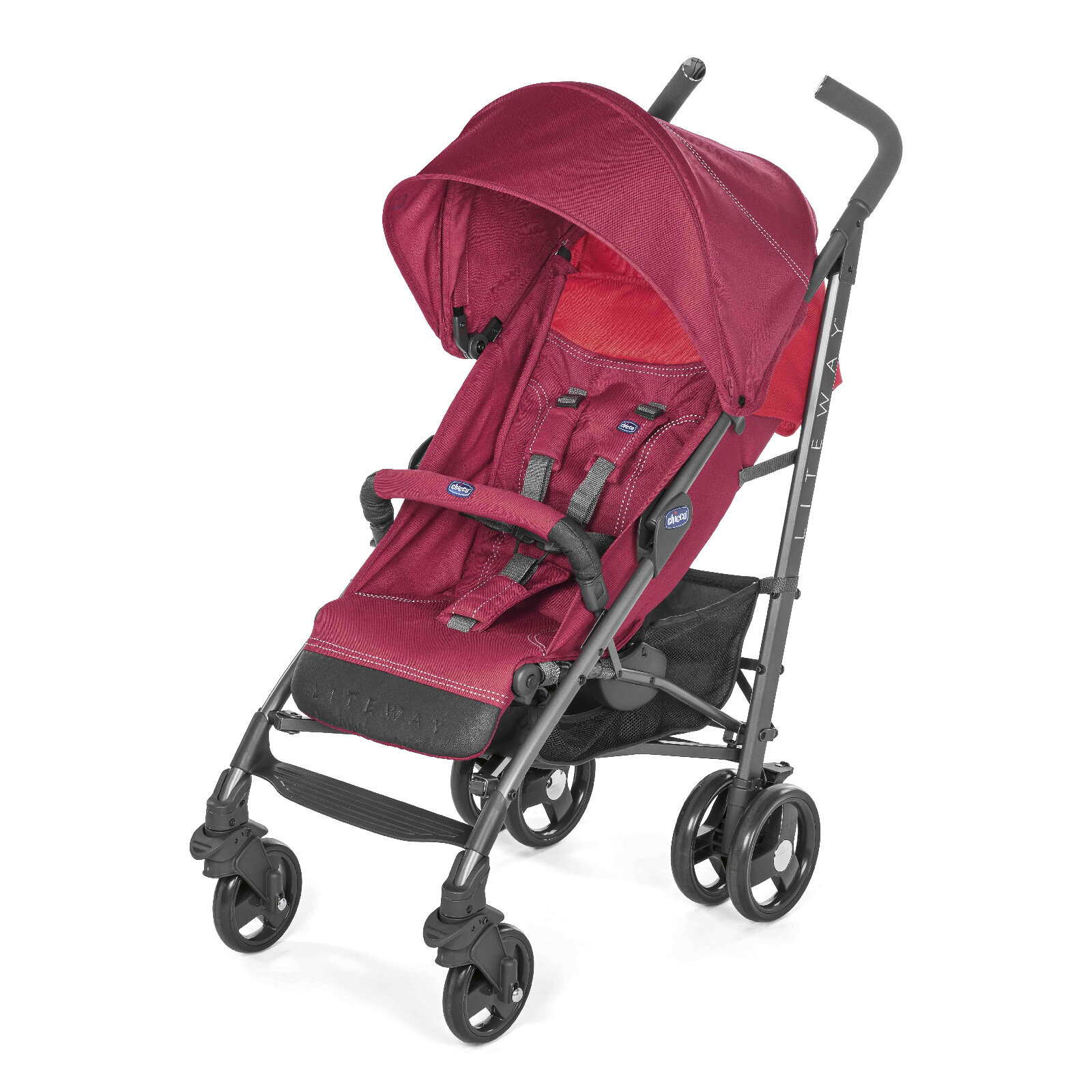 Коляска-трость Chicco Lite Way 3 Top, расцветка Red Berry