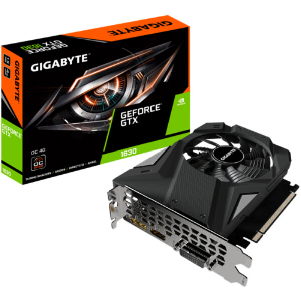 GigaByte GeForce GTX 1630 1815MHz PCI-E 4096Mb 12000MHz 128 bit HDMI DP DVI GV-N1630OC-4GD