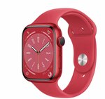 Умные часы Apple Watch Series 8 41 мм Aluminium Case, (PRODUCT)RED Sport Band - изображение