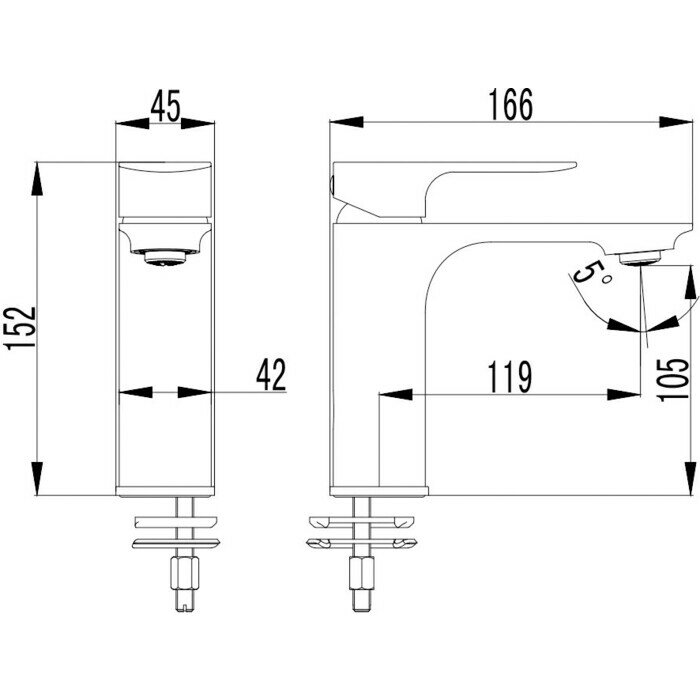 Смеситель для раковины AQUAme - фото №2