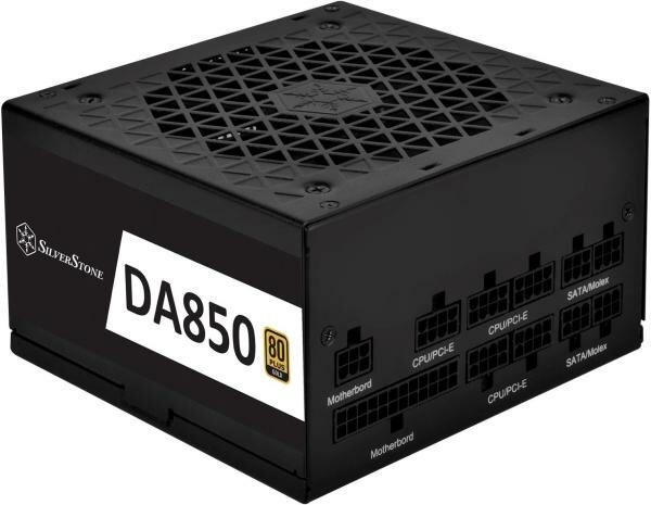 Блок питания SilverStone SST-DA850-G (SST-AX0850MCGD-A) 850W 80 PLUS Gold Full Modular 1*12V 120mm FAN 18dBa RTL (811130) {5}