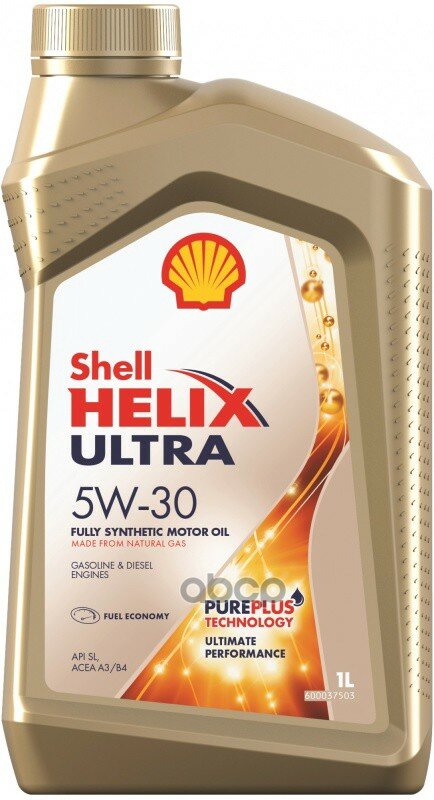 Shell Shell 5W30 (1L) Helix Ultra_масло Моторное!Синтapi Sl, A3/B4, Bmw Ll-01, Mb 229.5/226.5, Vw 505.00