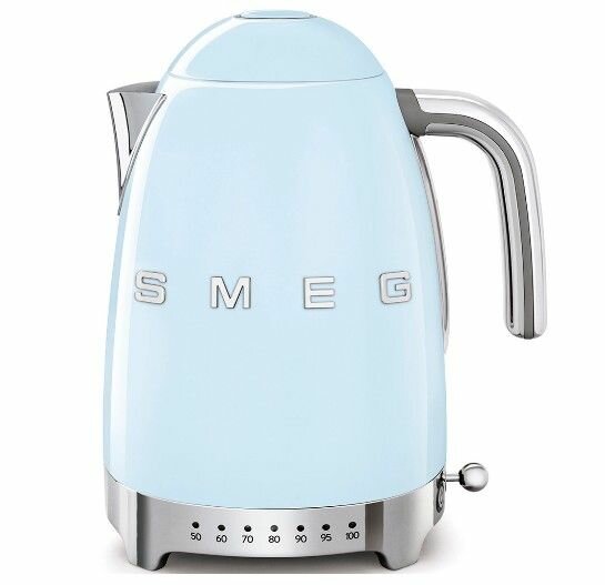 Чайник электрический SMEG KLF04PBEU / мощность 2400 Вт / пастельный голубой