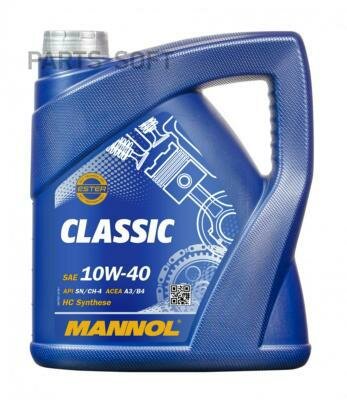 MANNOL MN7501-4 7501-4 MANNOL CLASSIC 10W40 4 л. Полусинтетическое моторное масло 10W-40