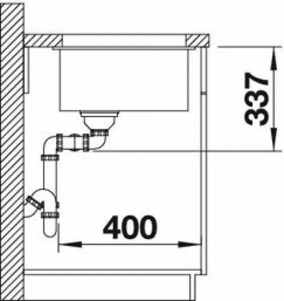 Кухонная мойка под столешницу Blanco Subline 350/350-U - фотография № 2