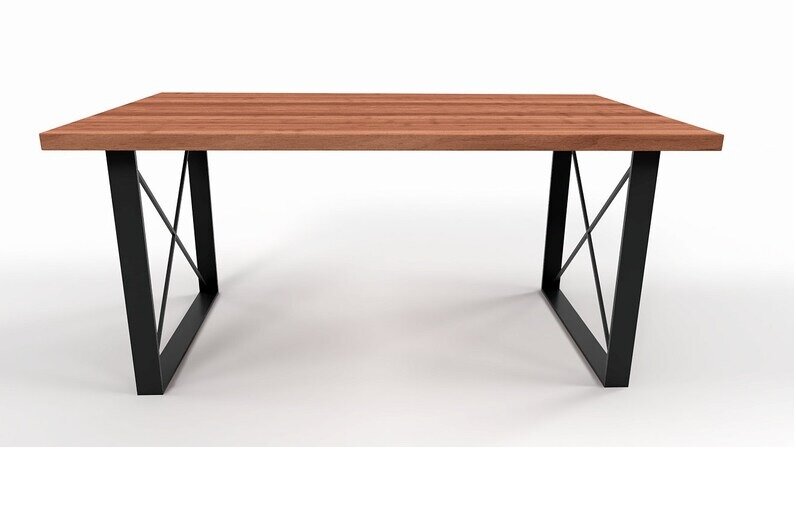 Подстолье/опора из металла для стола в стиле Лофт Модель 12 (2 штуки) - фотография № 2