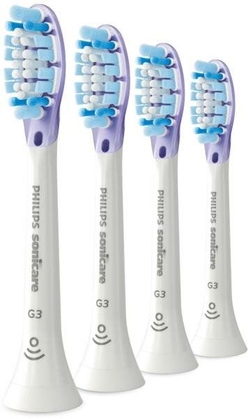 PHILIPS Набор насадок Philips Sonicare G3 Premium Plaque Defence HX9054/17, белый, 4 шт