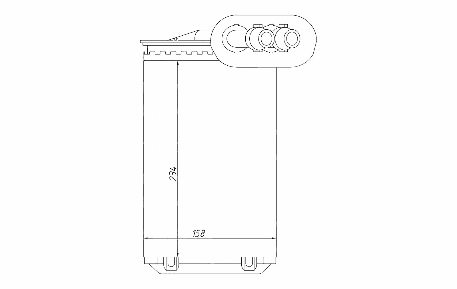 Радиатор отопителя AUDI A3/TT 96- VW Golf/Bora/New Beetle/Polo 97- SKODA Octavia 96-