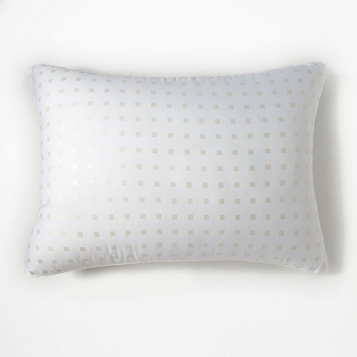 фото Подушка Экономь и Я 50*70 Лебяжий пух, чехол тик, цв. Микс, п/э