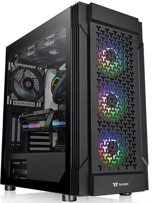 Корпус ATX Thermaltake Versa T27 TG ARGB, черный