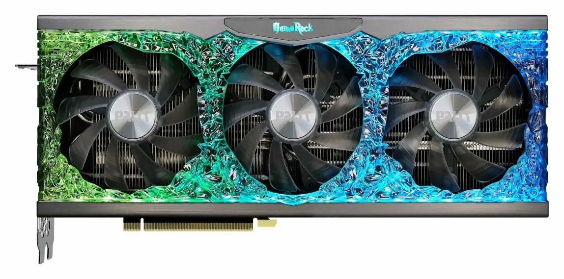 Видеокарта Palit GeForce RTX 3070 GameRock OC NE63070H19P2-1040G, 8Gb