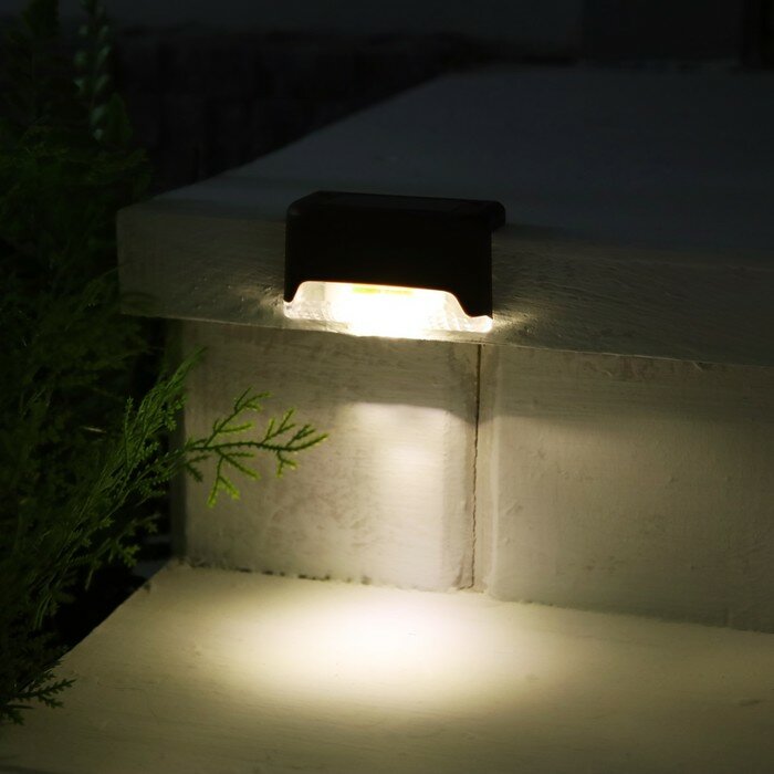 Садовый светильник на солнечной батарее 8 × 4.5 × 4.5 см 1 LED свечение тёплое белое коричневый