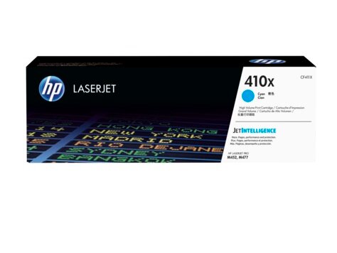 Тонер Картридж HP 410X CF411X голубой (5000стр.) для HP LJ Pro M452/M477