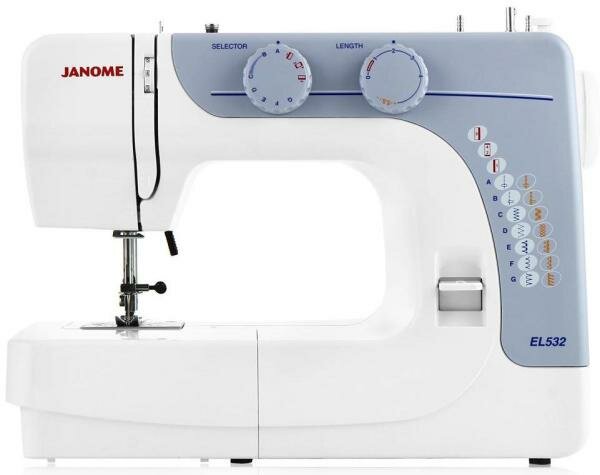 Швейная машина Janome EL532 бело-голубой