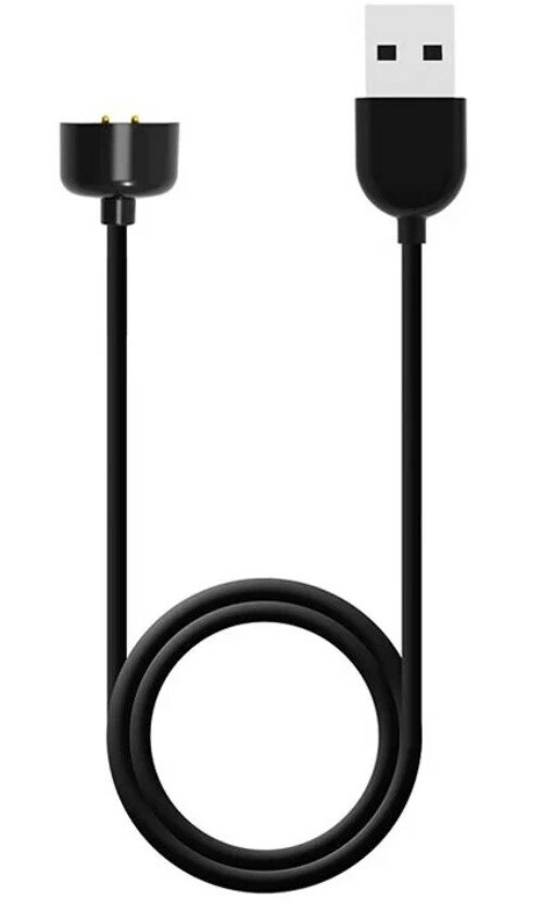 USB кабель для Xiaomi Mi Band 5/6/7 черный