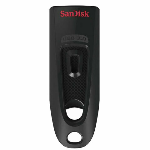 Флэш-диск 64 GB, SANDISK Ultra, USB 3.0, черный