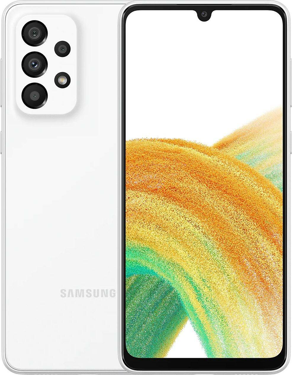 Смартфон Samsung Galaxy A33 5G SM-A336E 128ГБ, белый (sm-a336ezwhmea)