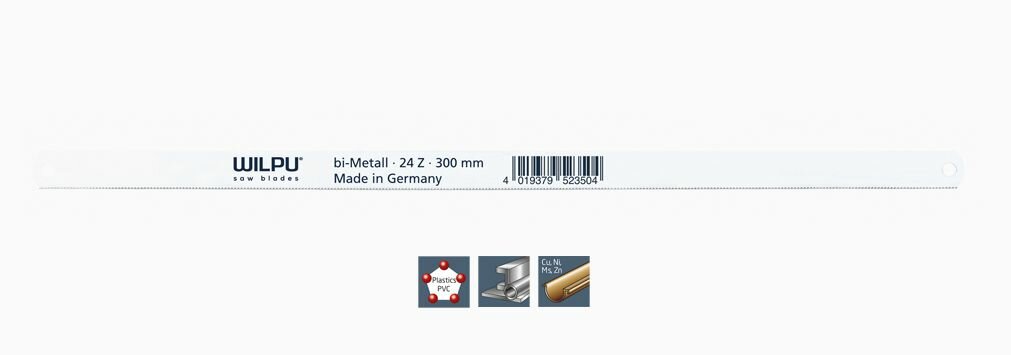 Ножовочные полотна bi-Metall по металлу WILPU №234 Арт.3723400010, 10 шт/уп