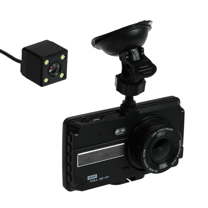 Видеорегистратор Cartage Premium 2 камеры HD 1080P IPS 4 обзор 120°