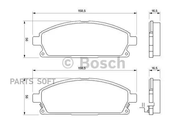 BOSCH 0986424715 Колодки торм.пер.