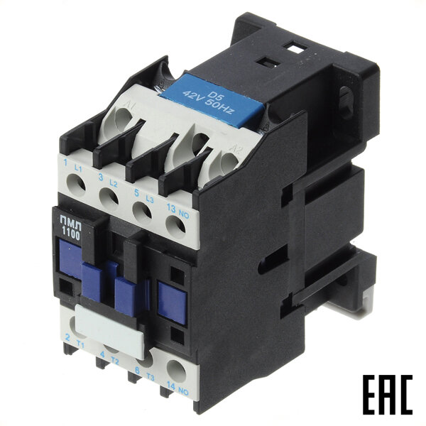 фото Пускатель магнитный ПМЛ-1100 42В 10А 1з IP00 без реле Электротехник