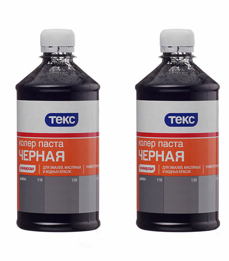 фото Колер паста Текс Универсал черная №11 0,5 л (2 шт.)