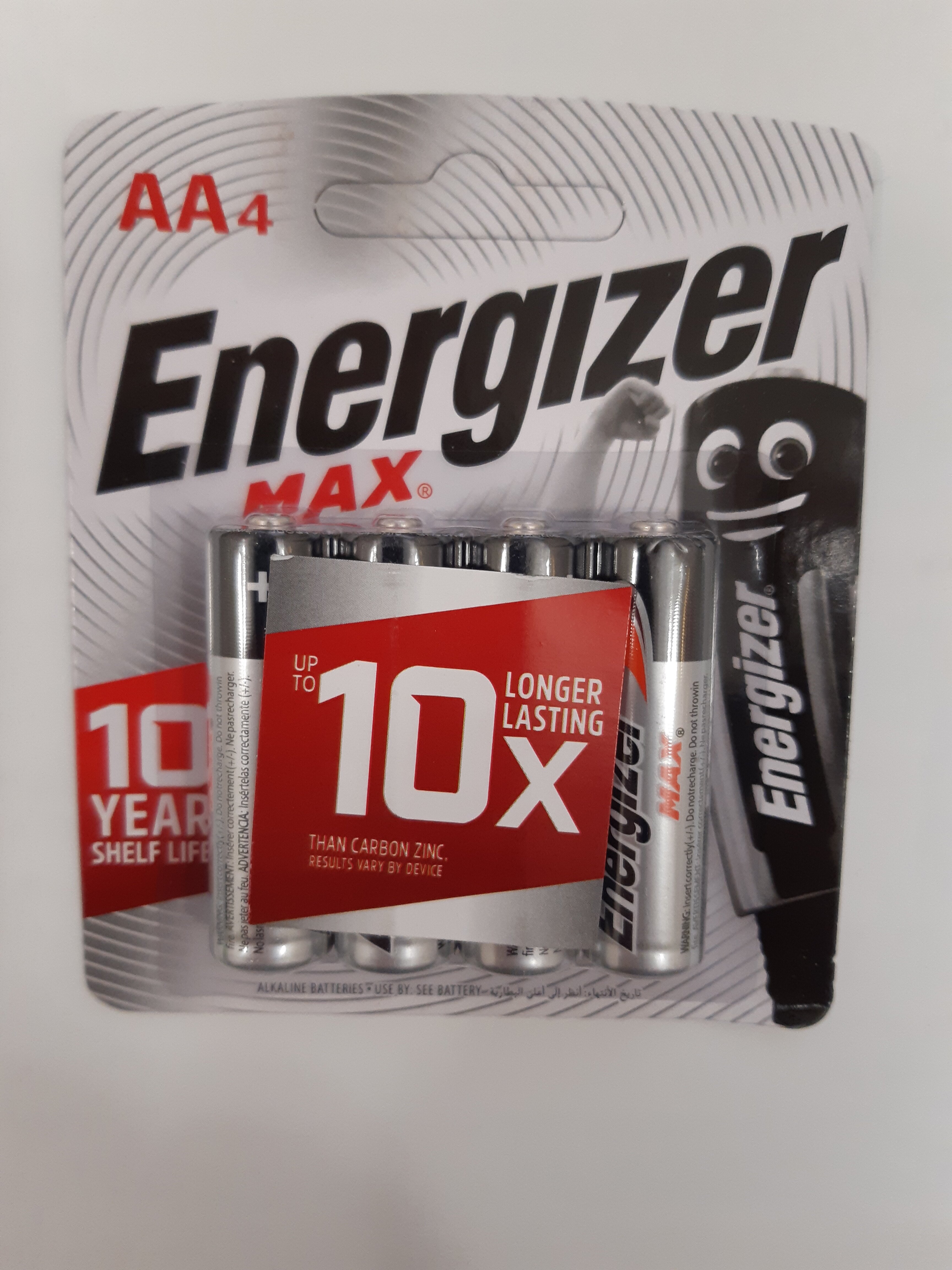 Батарейка LR6 AA ENERGIZER MAX ALKALAINE (до 2033 года) (упаковка 32 штуки)