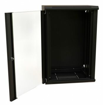 Шкаф WRLINE Шкаф коммутационный WRLINE настенный, стеклянная передняя дверь, 22U — фото 3