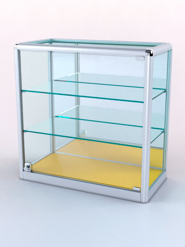 фото Витрина из профиля настольная №1-3 (з/с зеркало), Солнечный Свет 0134 BS 60 x 30 x 60 см