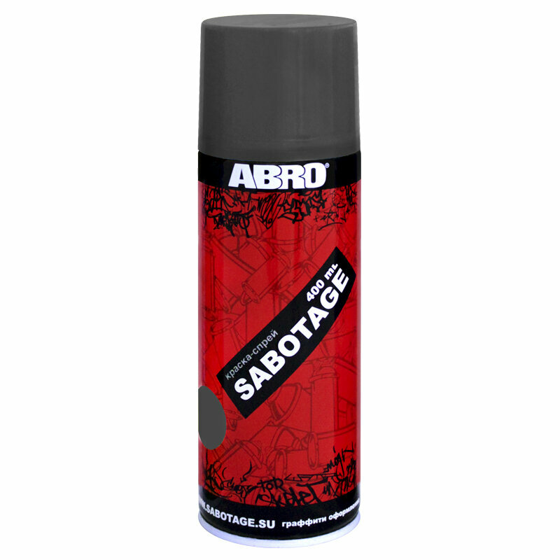 фото Краска-спрей SABOTAGE 96 (чёрно-серый матовый) ABRO MASTERS