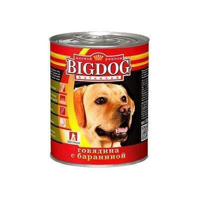 Зоогурман Консервы для собак BIG DOG Говядина с бараниной (0492) 0,85 кг 18945 (8 шт)