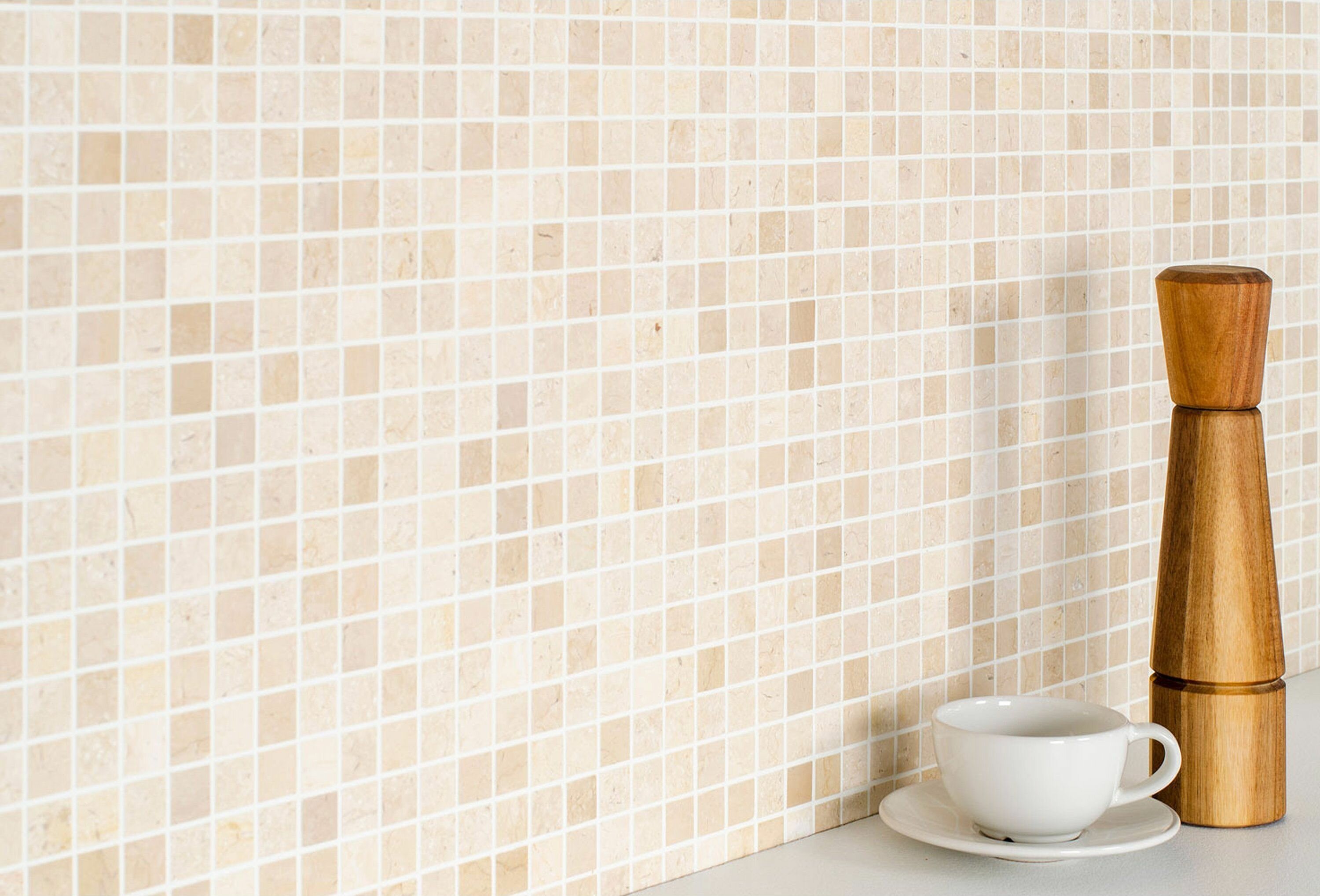 Мозаика мраморная StarMosaic Wild Stone бежевая 30,5х30,5 см - фото №6