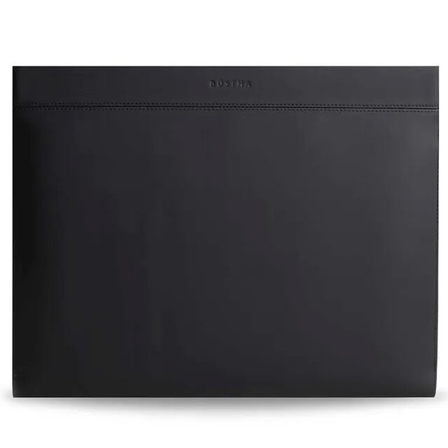 Чехол Bustha Compact Sleeve Leather для MacBook Pro 13" (2018-2020) / MacBook Air 13" (2018-2020) чёрный