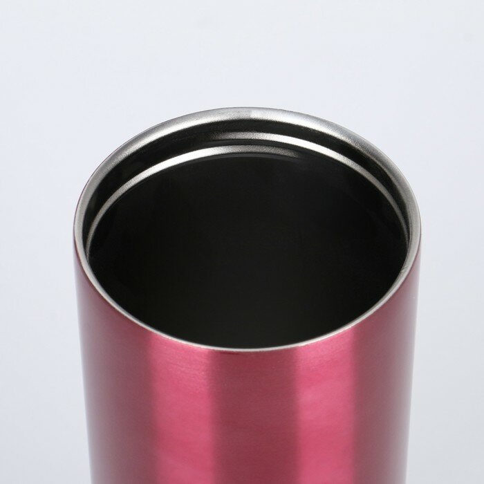 Термокружка, серия: Coffee, 500 мл, сохраняет тепло 8 ч, розовая - фотография № 3