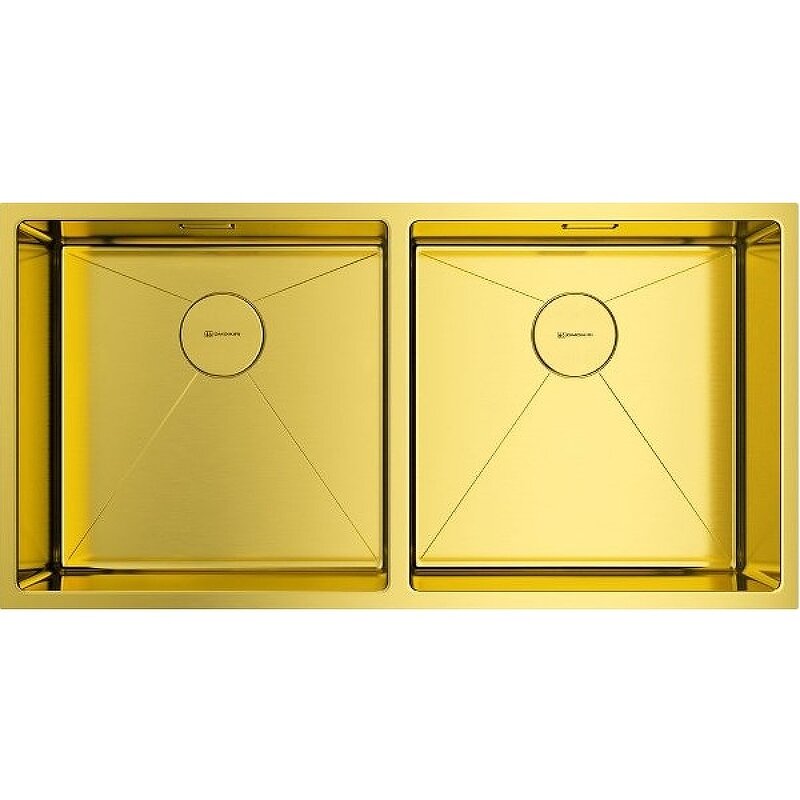 Omoikiri Мойка кухонная Taki 86-2-U/IF-LG 4993792 светлое золото