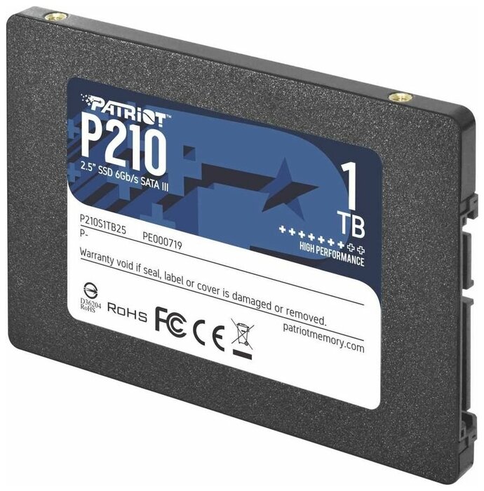 Patriot SSD диск 1ТБ 2.5 Patriot P210 P210S1TB25 (SATA III) (ret)