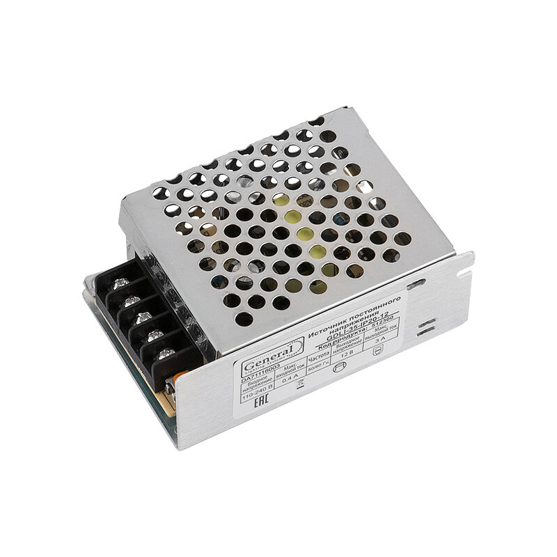 Блок питания для LED ленты 12-100 DC 8.3A 12V 100Вт IP20 - фотография № 1