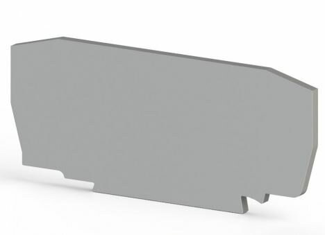 фото Klemsan 446349 Концевой сегмент на клеммники YBK6, (серый); NPP YBK6