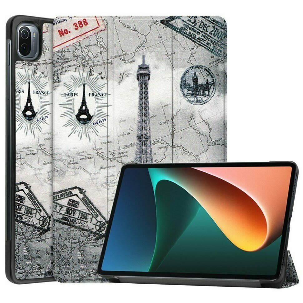 Чехол Smart Case для Xiaomi Pad 5 / Pad 5 Pro 11 дюймов (Eiffel Tower)