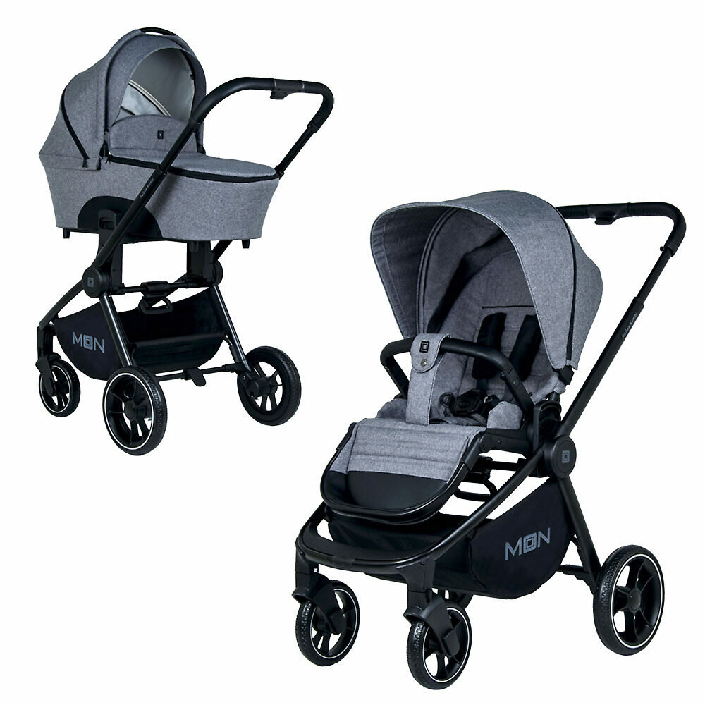 Коляска 2в1 Moon ReSea Kombi Stone Melange